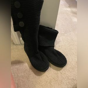 Ugg sweater boots black 9